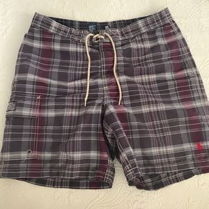 Polo by Ralph Lauren plaid swim trunks size small